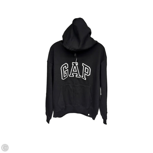 Sweatshirt Hoodie By Gap In Black & White, Size: L