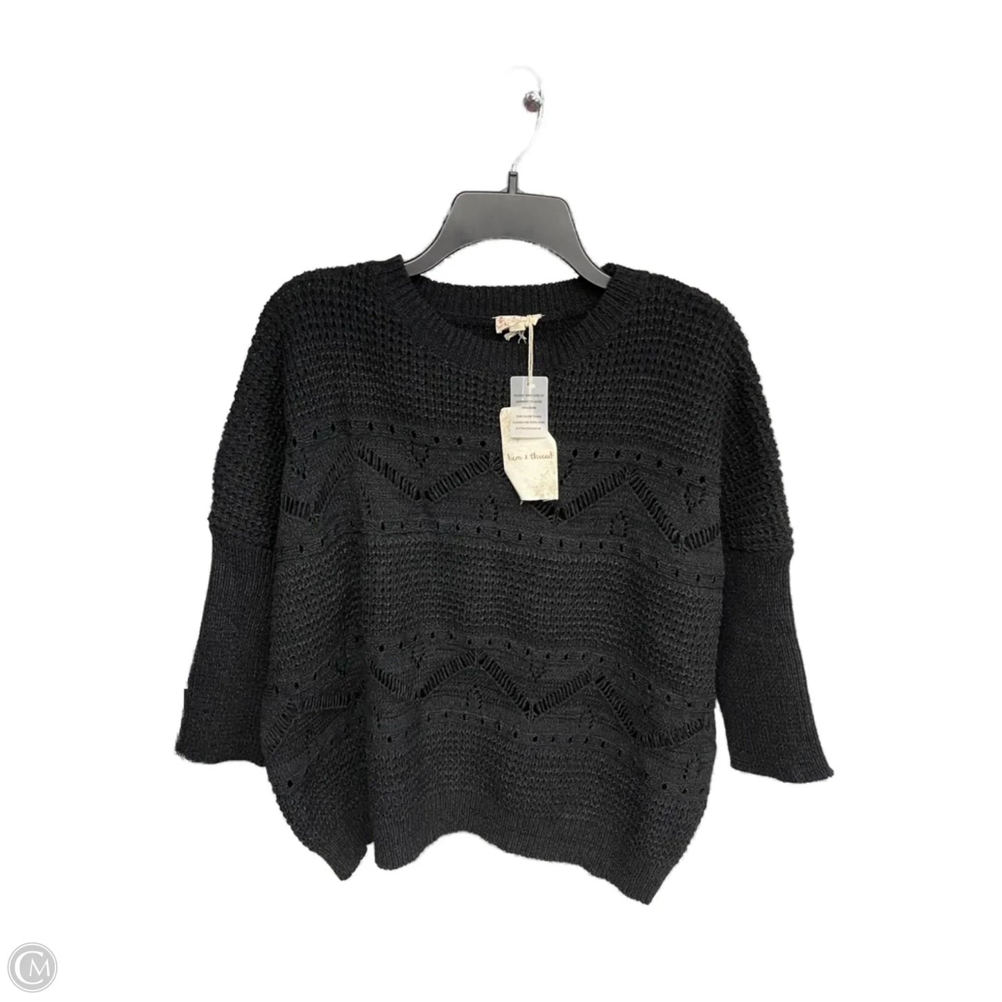 Sweater By Hem & Thread In Black, Size: S