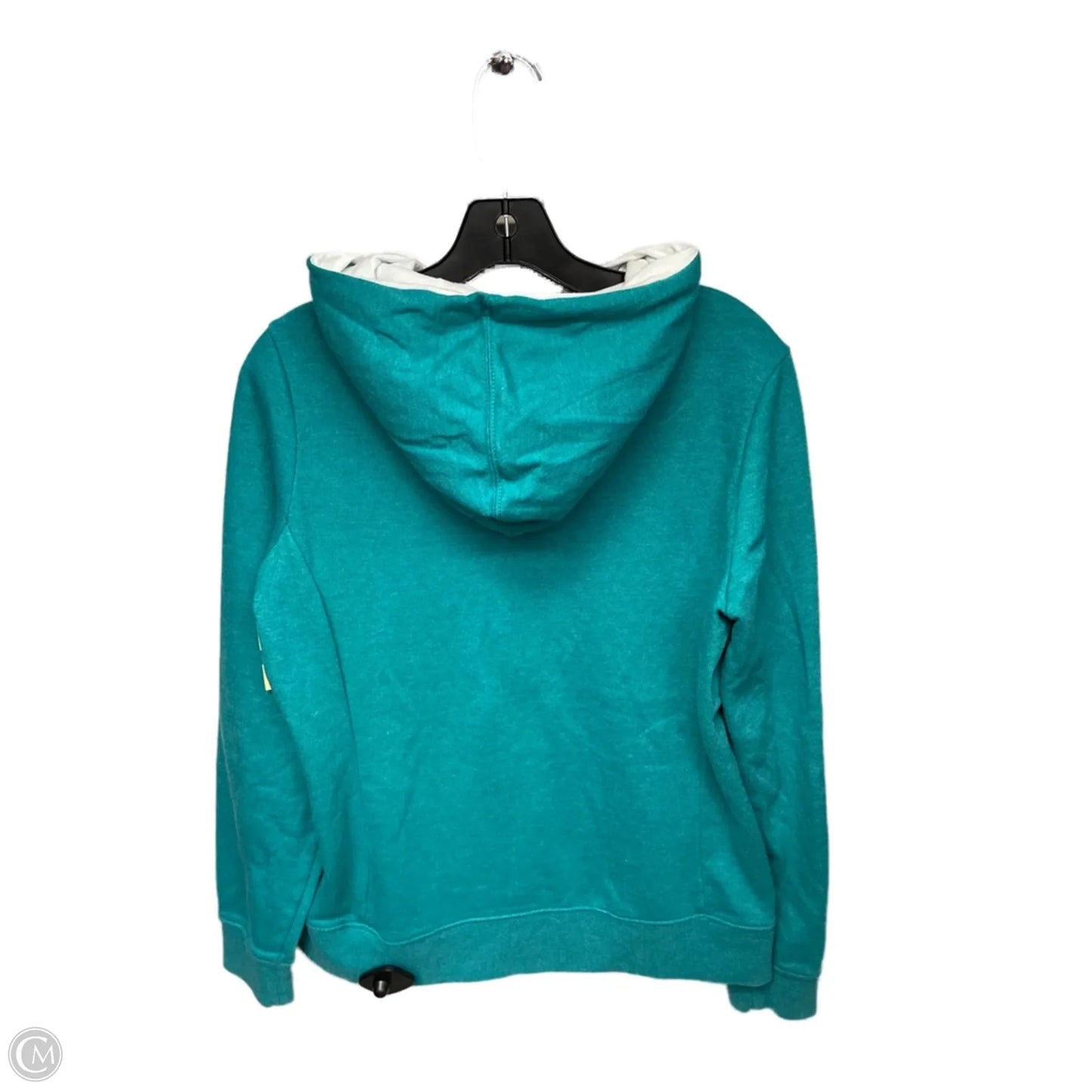 Athletic Sweatshirt Hoodie By The North Face In Teal, Size: M