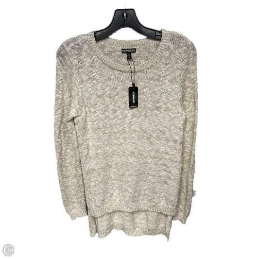Sweater By Express In Cream, Size: Xs