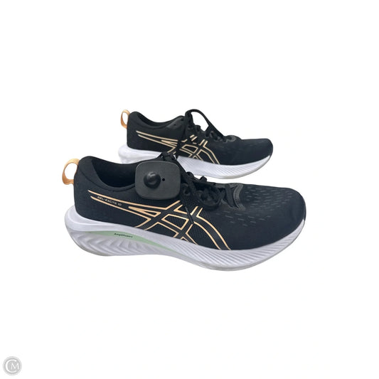 Shoes Athletic By Asics In Black & Gold, Size: 9