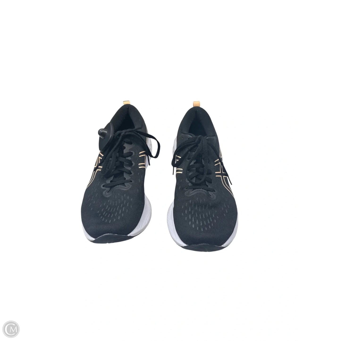 Shoes Athletic By Asics In Black & Gold, Size: 9