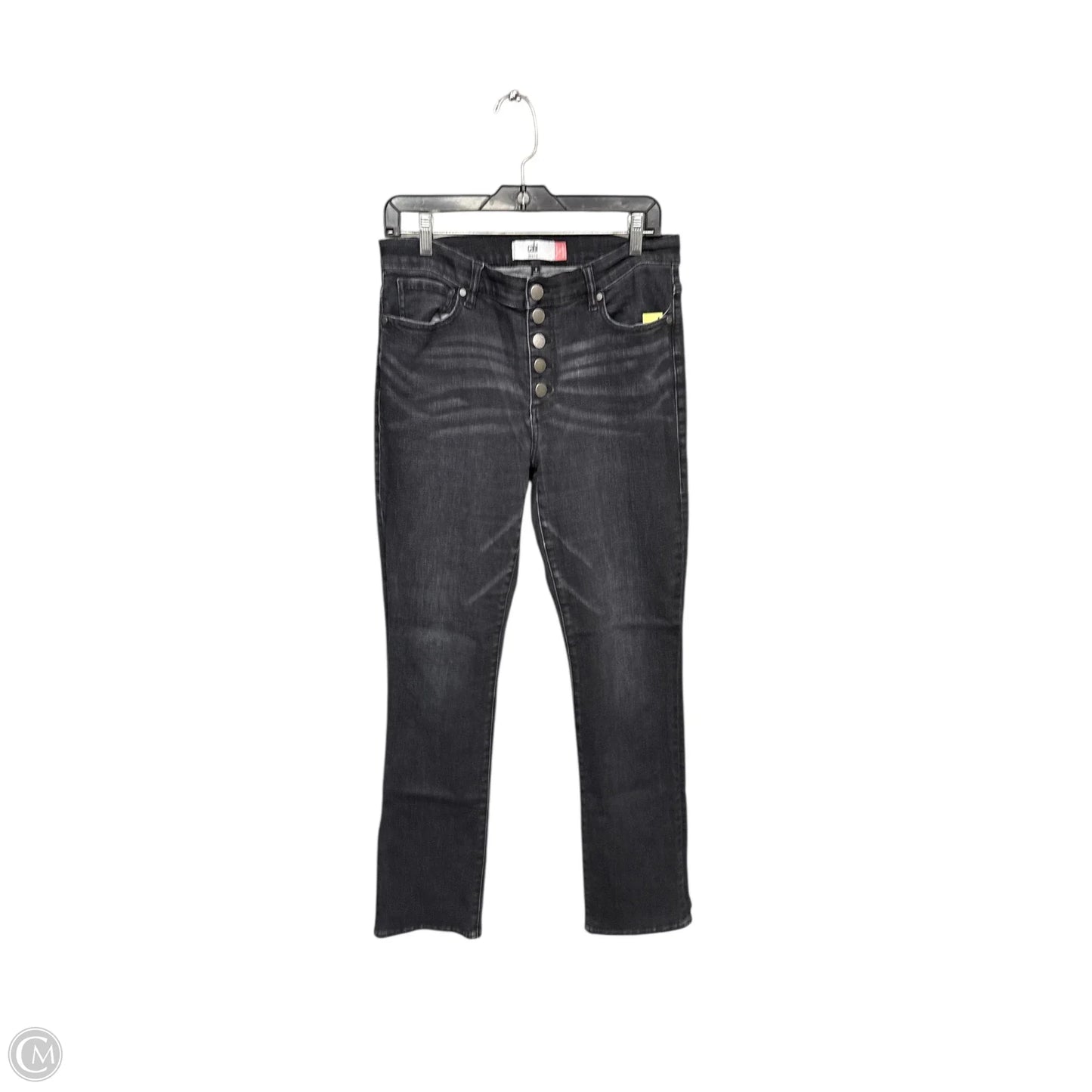 Jeans Straight By Cabi In Black Denim, Size: 8