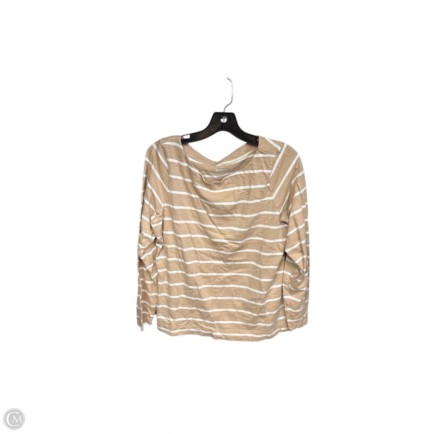 Top Long Sleeve Basic By Old Navy In Striped Pattern, Size: L