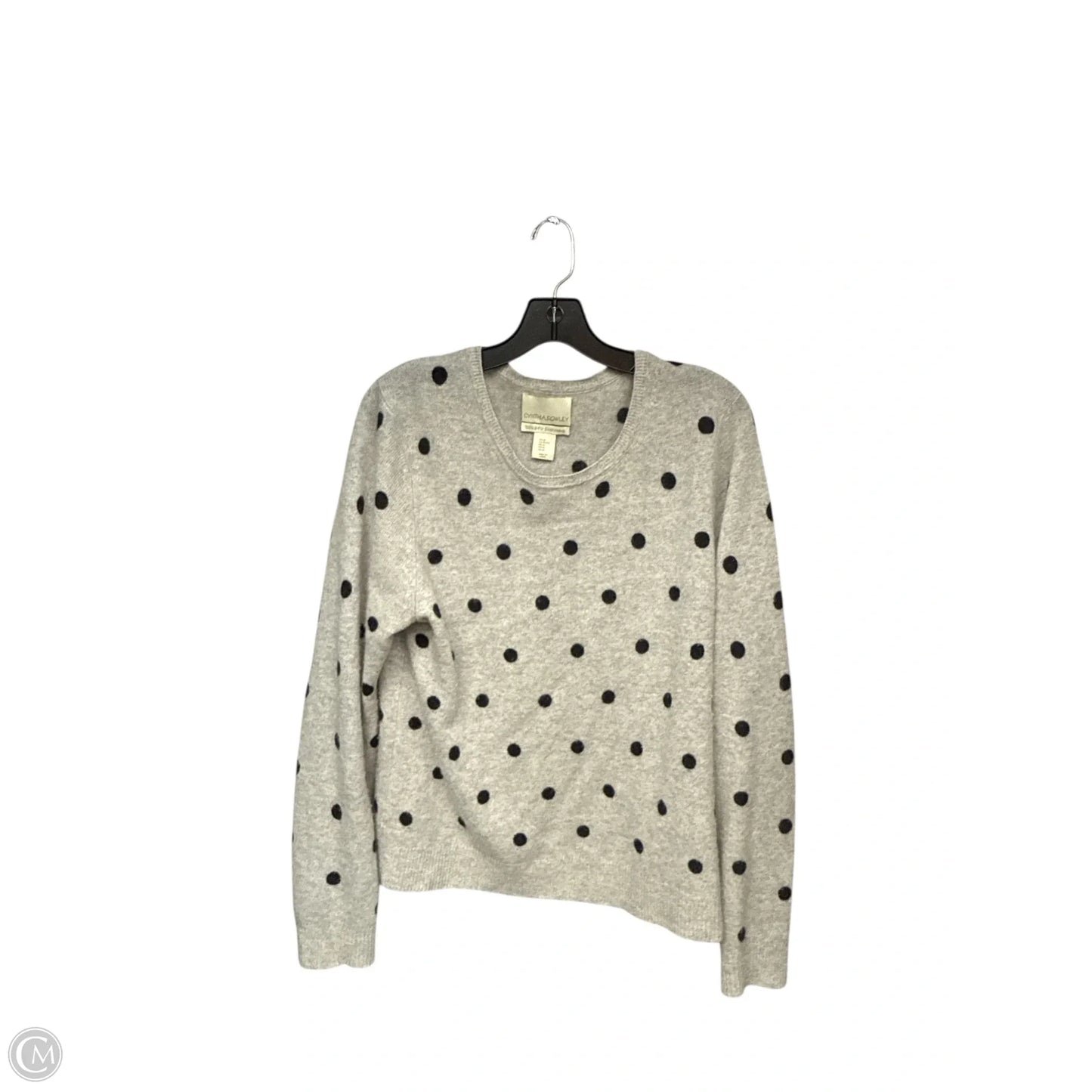 Sweater Cashmere By Cynthia Rowley In Polkadot Pattern, Size: Xl