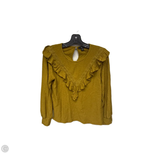 Top Long Sleeve By J. Crew In Green, Size: S