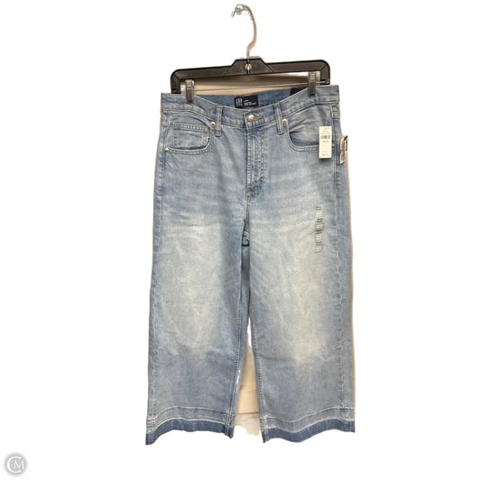 Jeans Wide Leg By Gap In Blue Denim, Size: 12