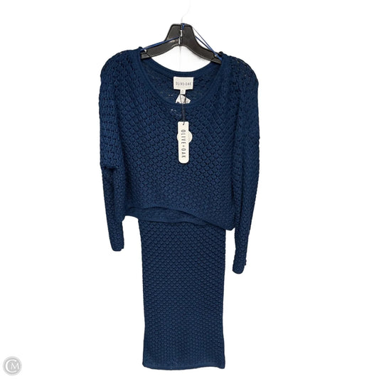 Skirt Set 2pc By Olive And Oak In Blue, Size: M