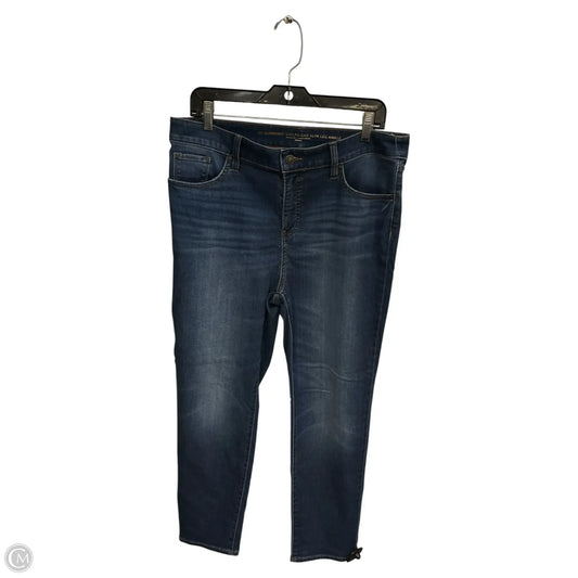 Jeans Straight By Chicos In Blue Denim, Size: 12