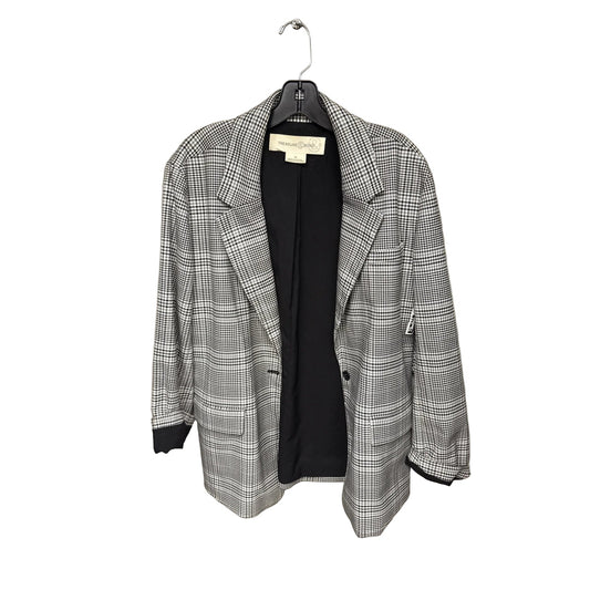 Blazer By Treasure And Bond In Plaid Pattern, Size: M