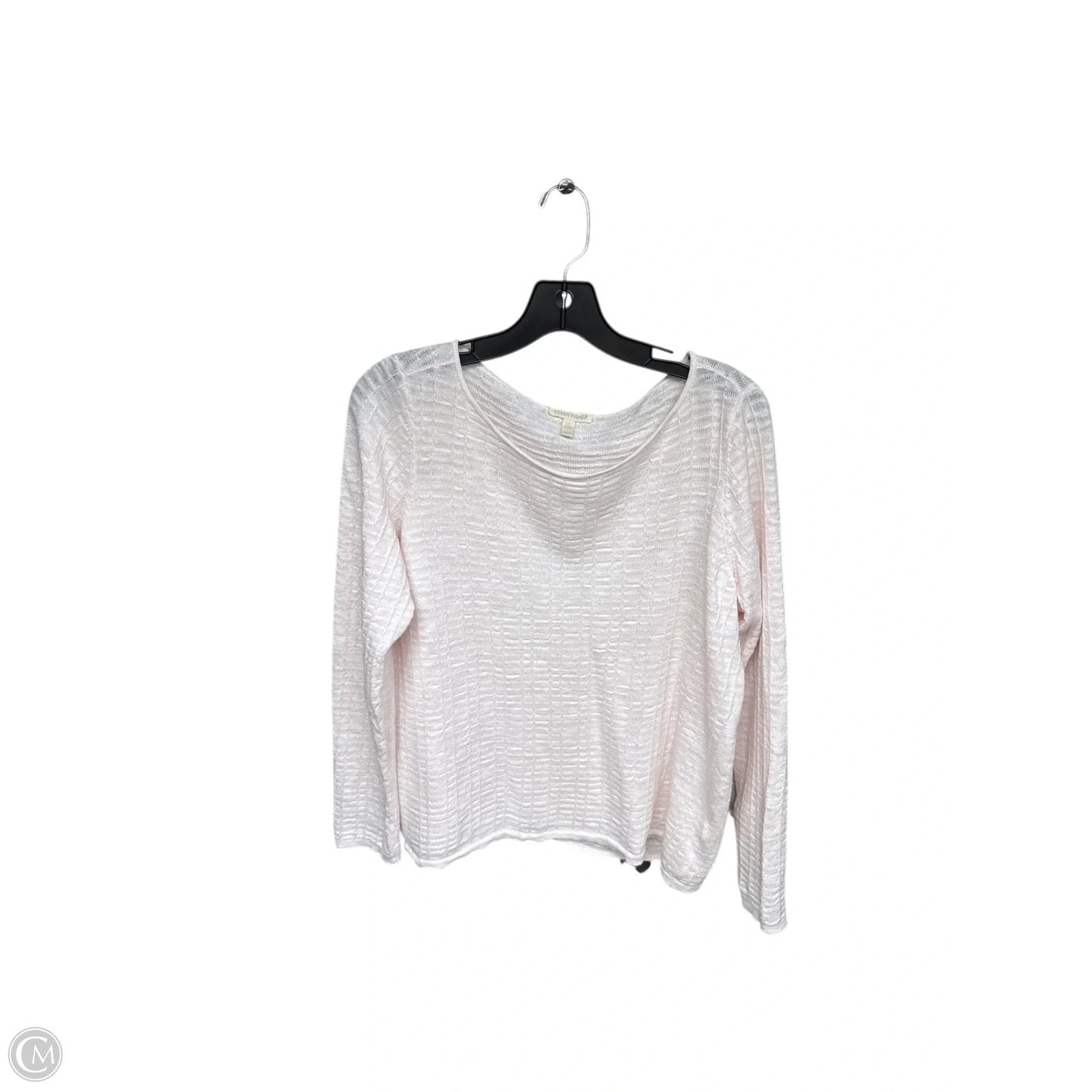 Top Long Sleeve By Eileen Fisher In Pink, Size: M