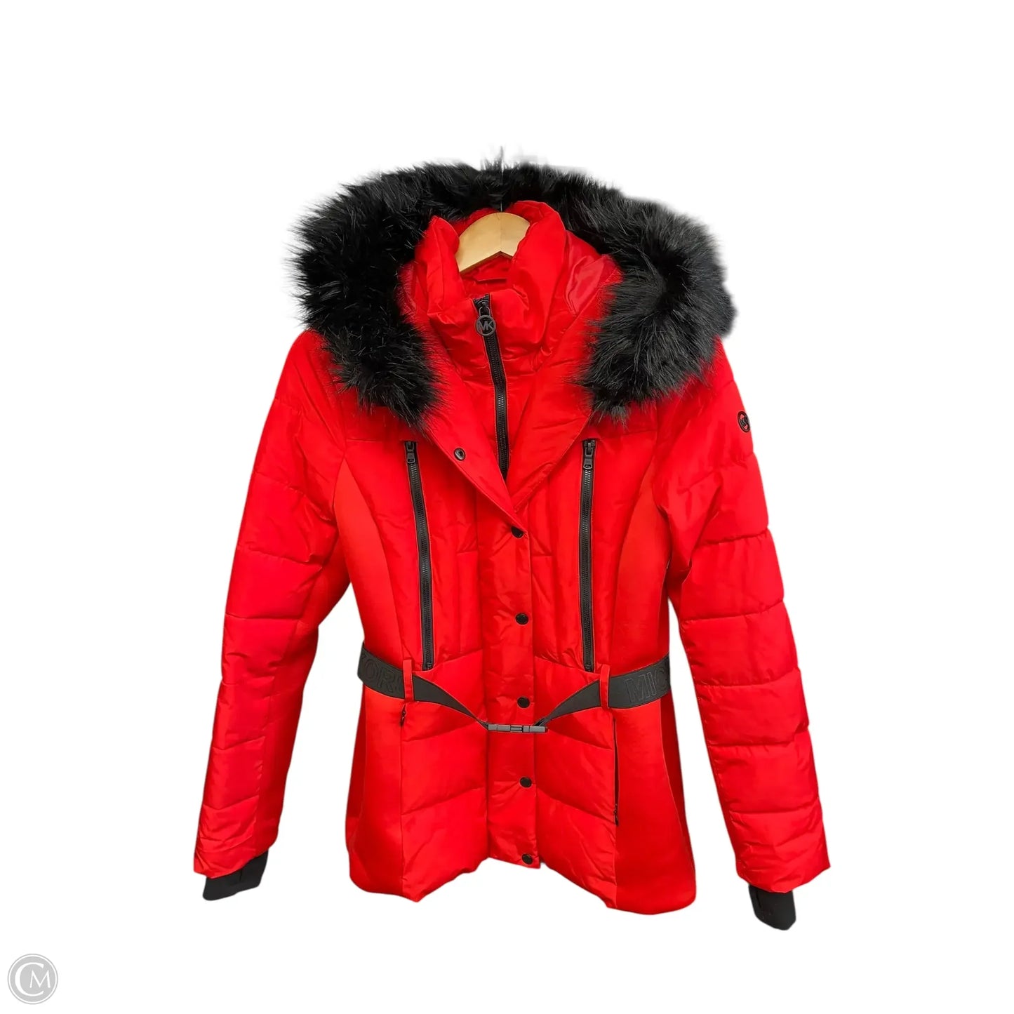 Coat Puffer & Quilted By Michael By Michael Kors In Red, Size: M
