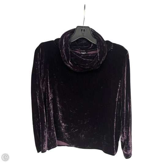 Top Long Sleeve By Eileen Fisher In Purple, Size: Xs