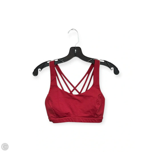 Athletic Bra By Lululemon In Red, Size: 6