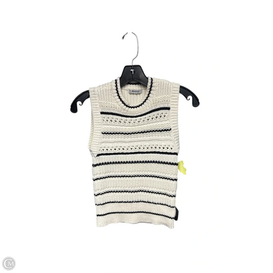 Sweater By Madewell In Black & Cream, Size: S