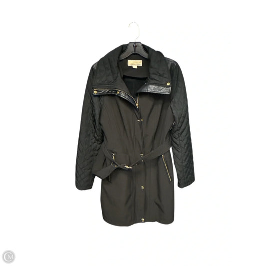 Coat Trench Coat By Michael By Michael Kors In Black, Size: M