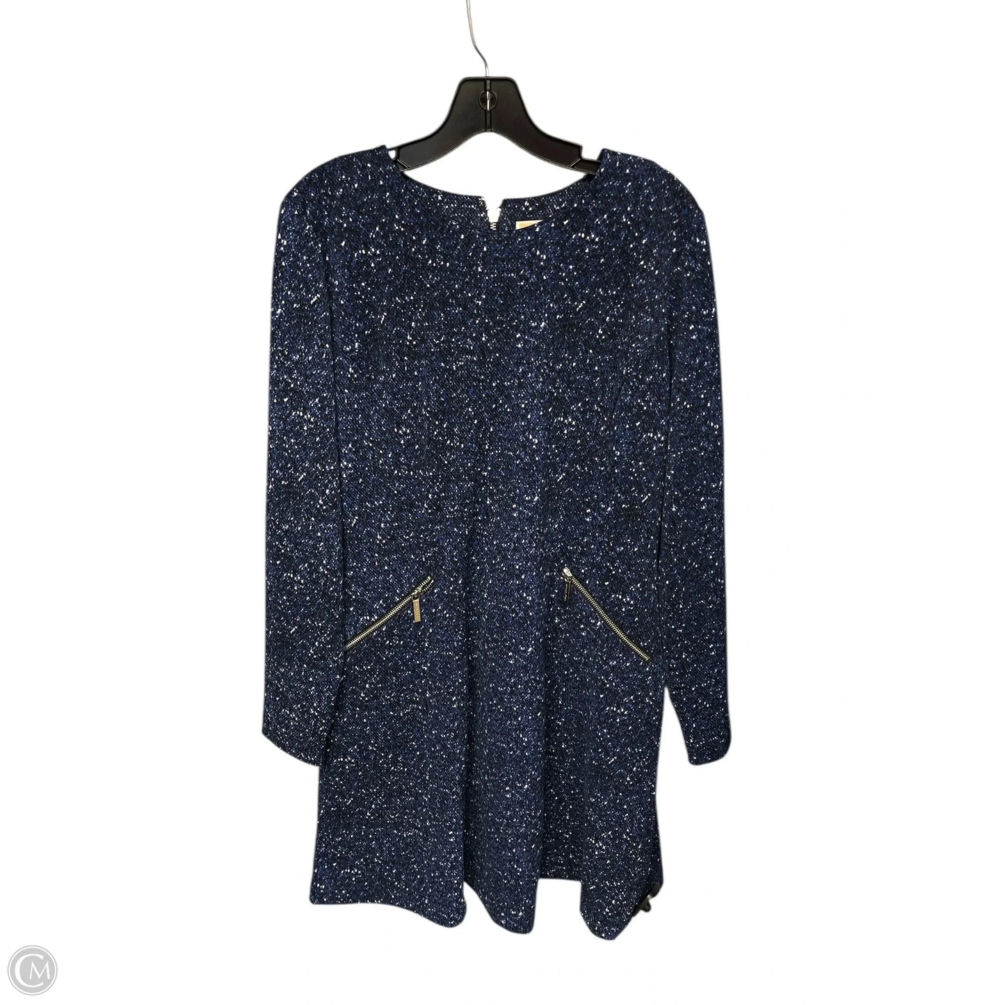 Dress Work By Michael By Michael Kors In Blue & White, Size: 12