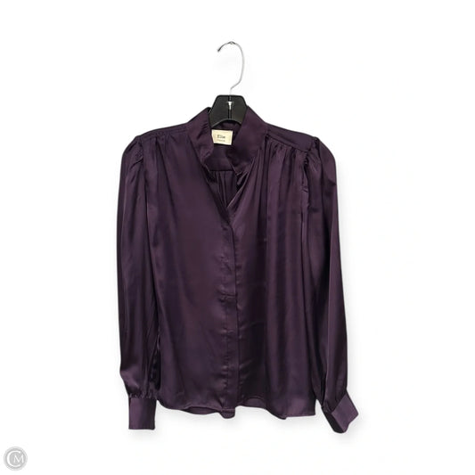 Blouse Long Sleeve By Elie Tahari In Purple, Size: Xs