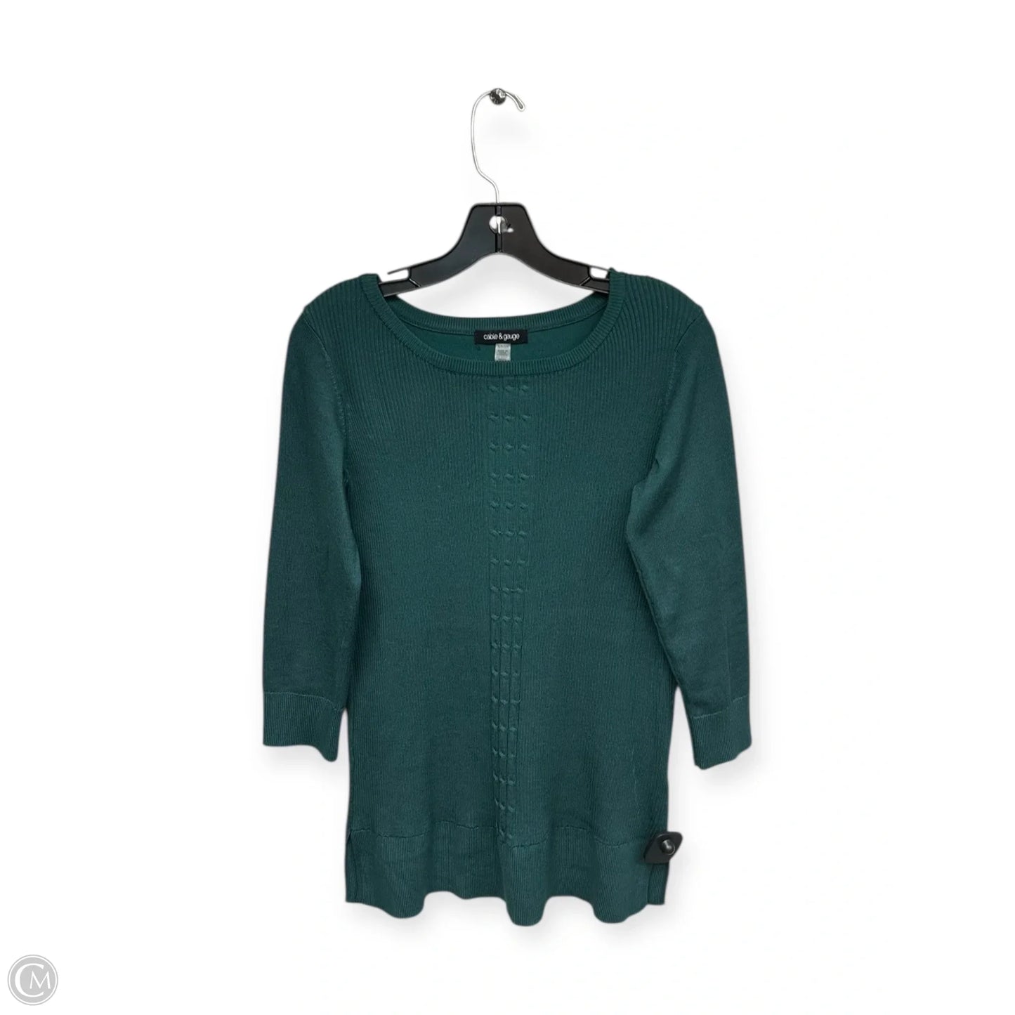 Top Long Sleeve By Cable And Gauge In Green, Size: S
