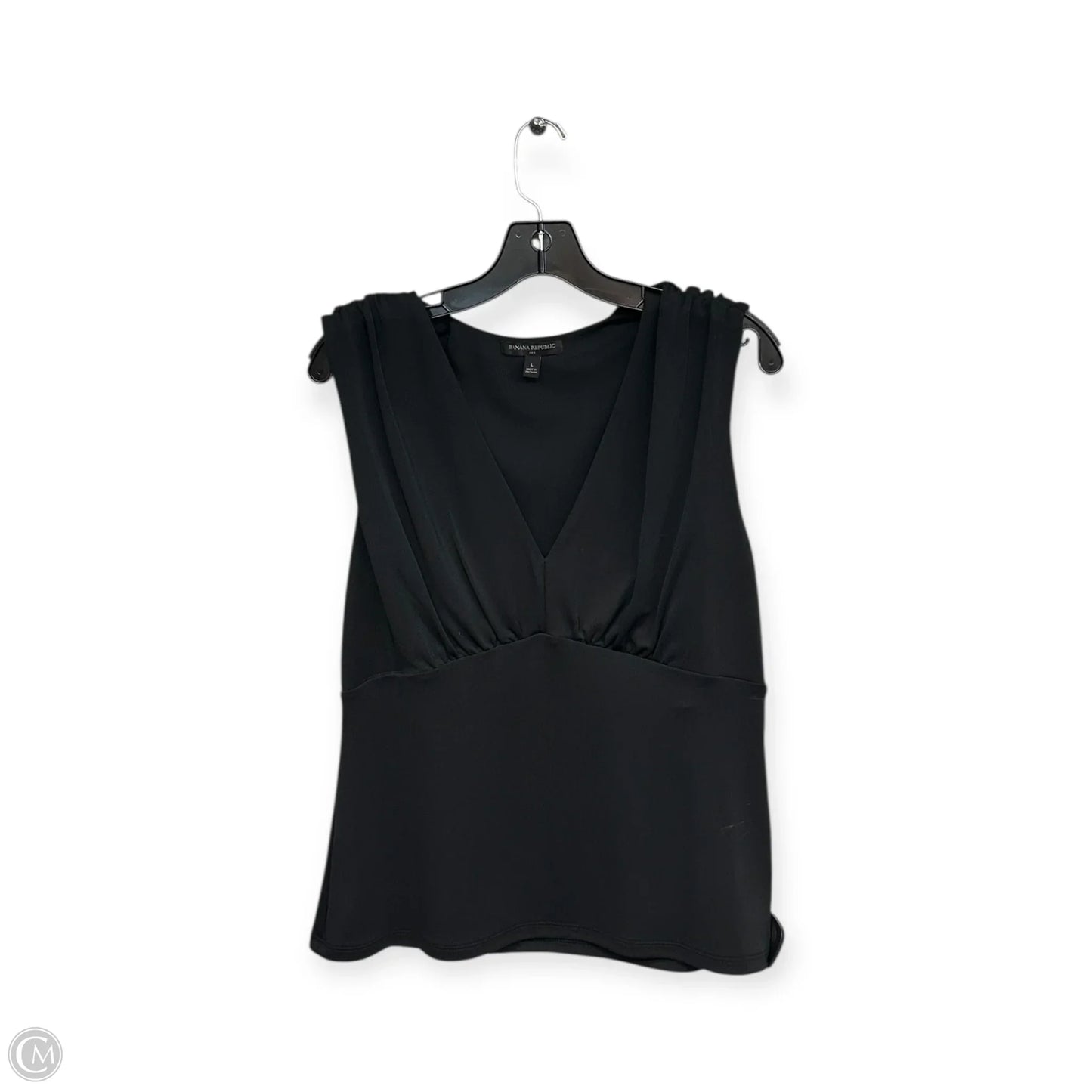 Top Sleeveless By Banana Republic In Black, Size: L