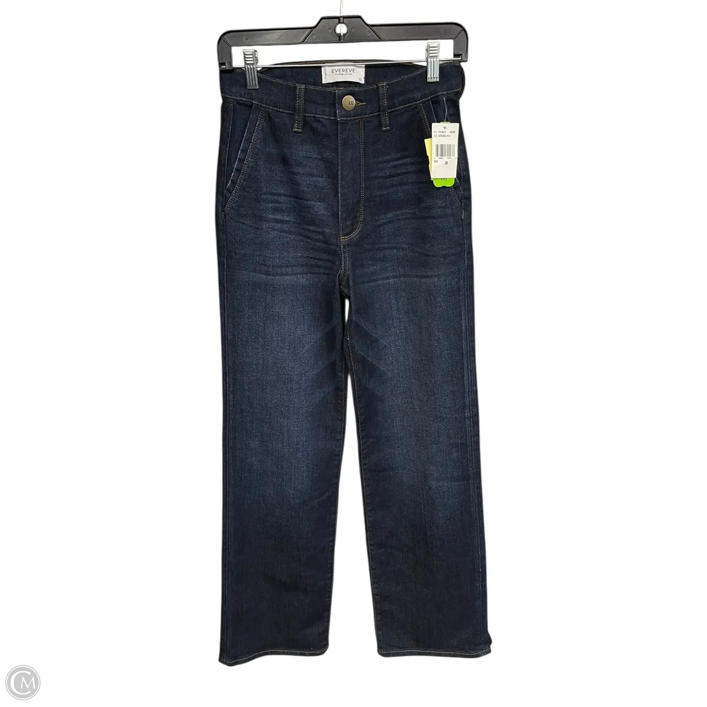 Jeans Straight By Evereve In Blue Denim, Size: Xs