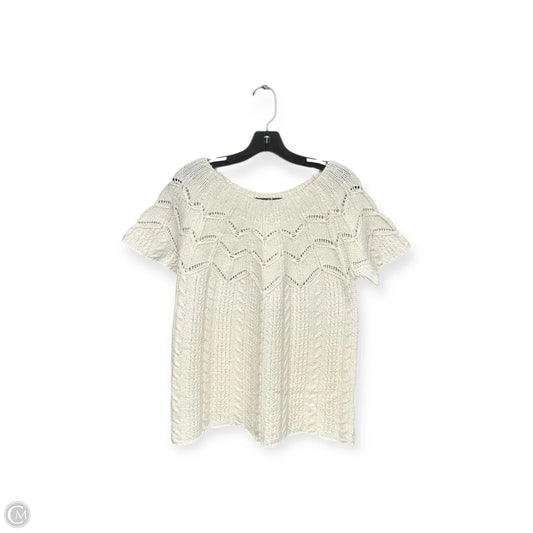 Sweater Short Sleeve By Tommy Bahama In Cream, Size: M