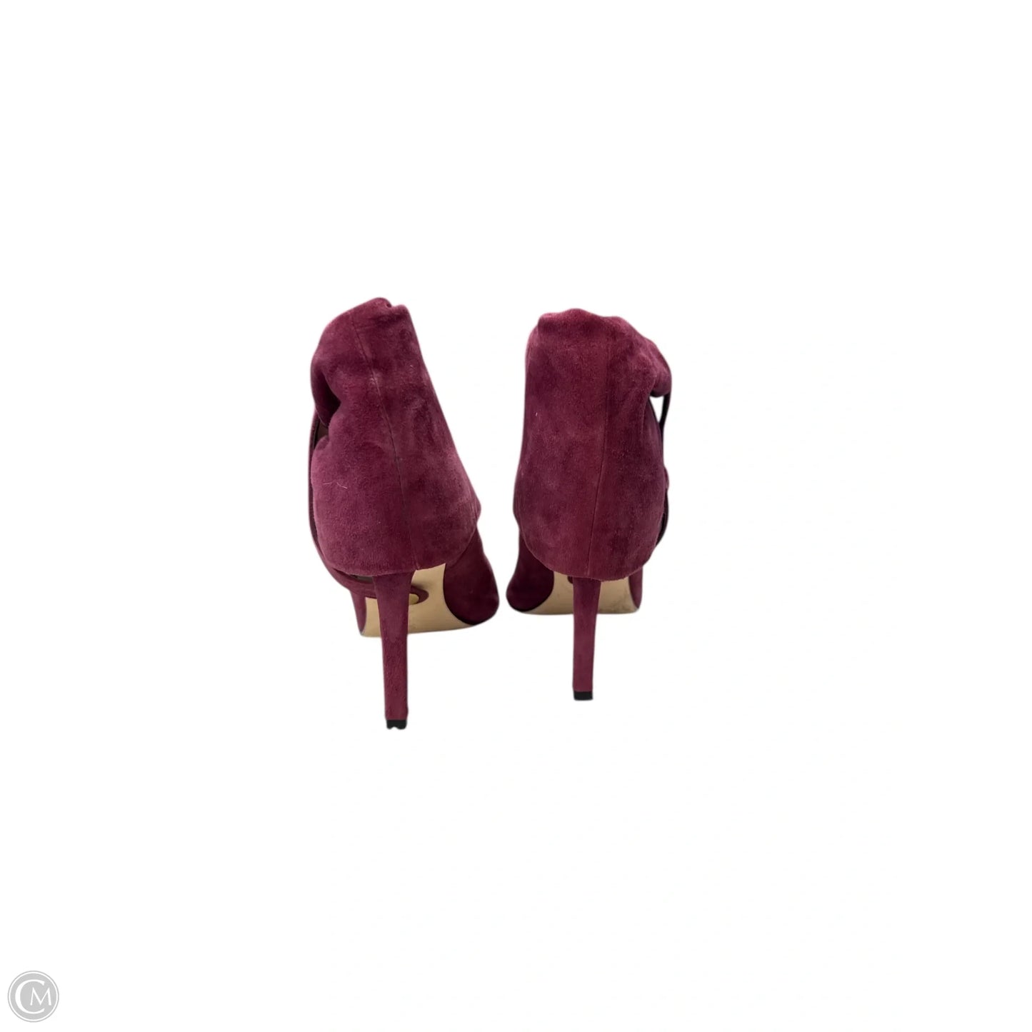 Boots Ankle Heels By Calvin Klein In Purple, Size: 7