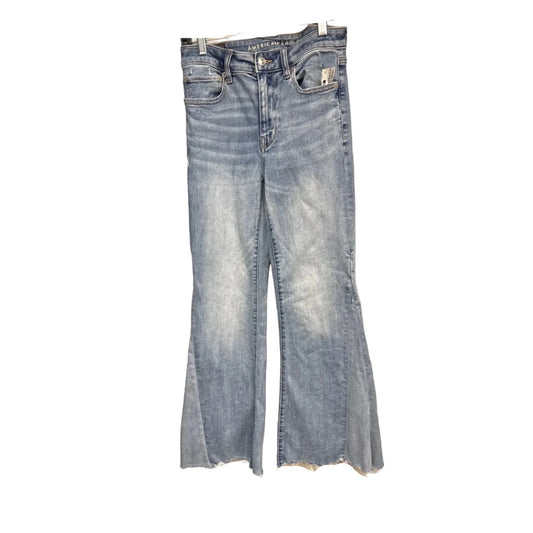 Jeans Flared By American Eagle In Blue Denim, Size: 6