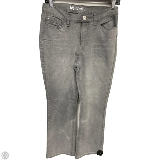 Jeans Straight By Dg2 In Grey Denim, Size: 6p