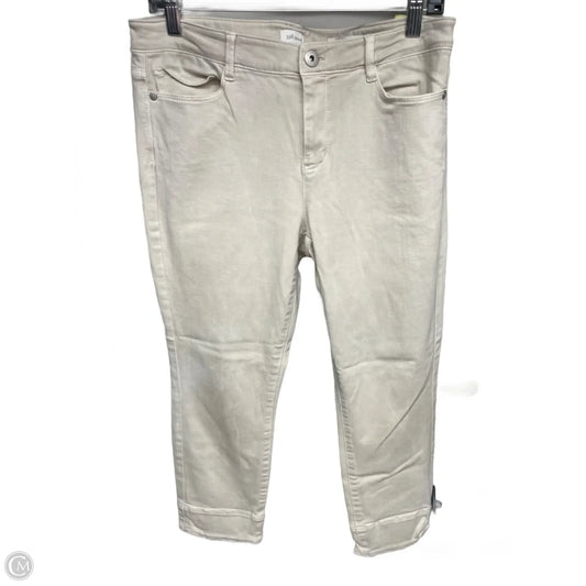 Jeans Cropped By J. Jill In Beige, Size: 8