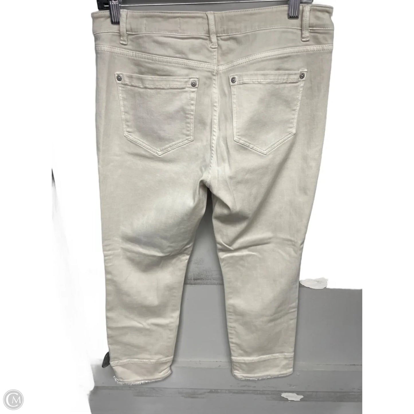 Jeans Cropped By J. Jill In Beige, Size: 8