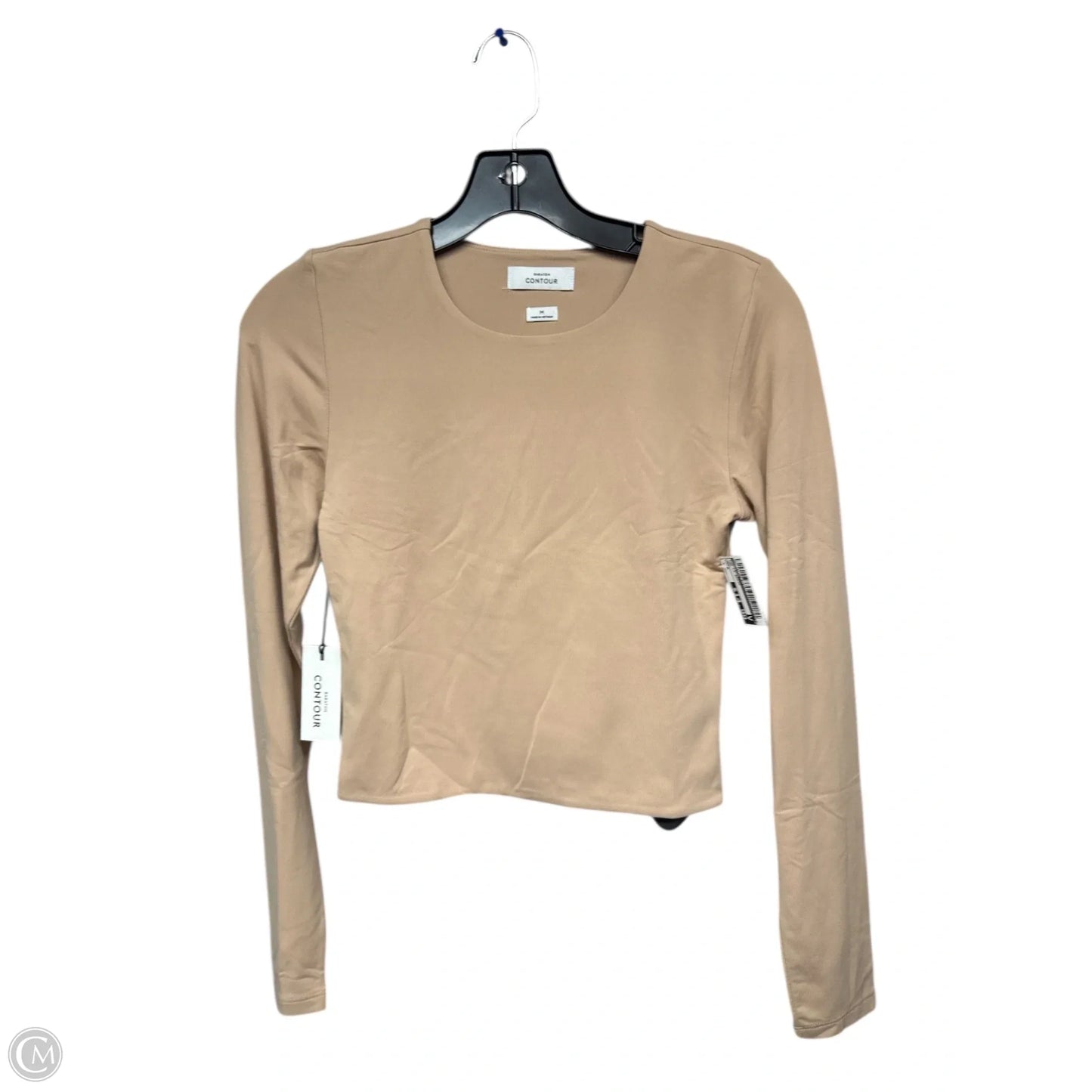 Top Long Sleeve Basic By Babaton In Tan, Size: M