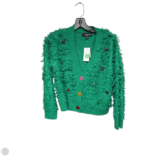 Sweater Cardigan By Clothes Mentor In Green, Size: Xs