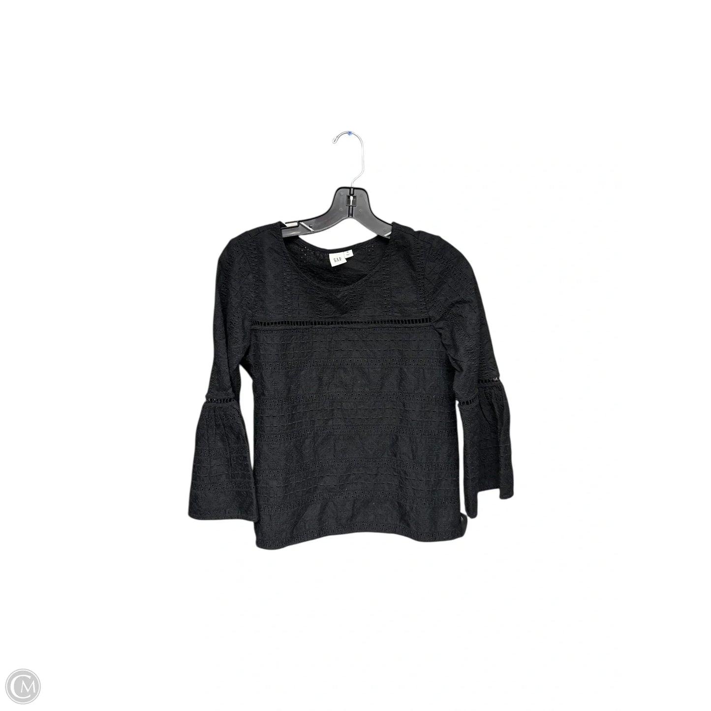 Top 3/4 Sleeve By Gap In Black, Size: Xs