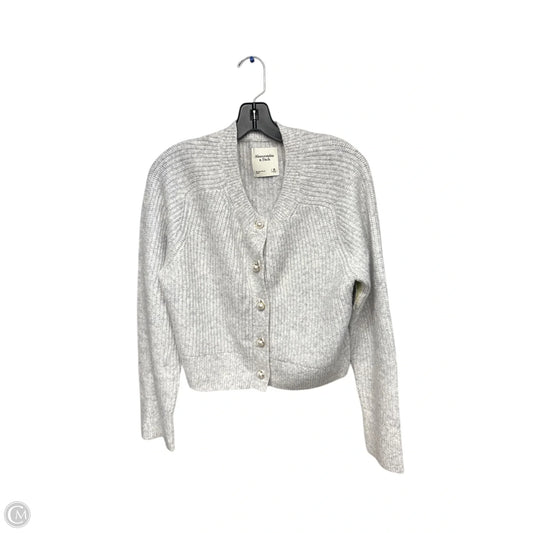 Sweater Cardigan By Abercrombie And Fitch In Grey, Size: M