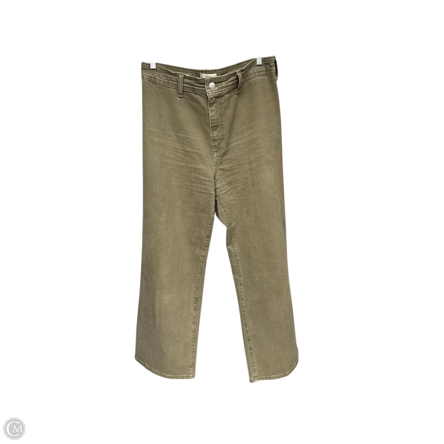 Jeans Wide Leg By Universal Thread In Green Denim, Size: 10