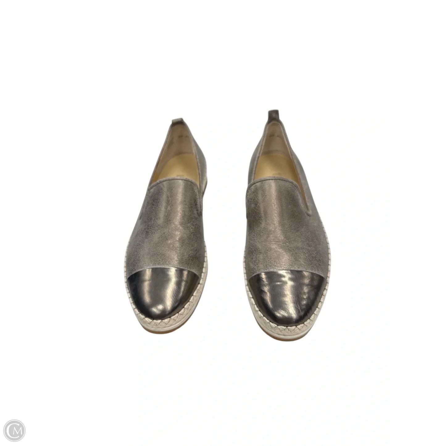 Shoes Flats By Paul Green in Grey & Silver, Size: 10