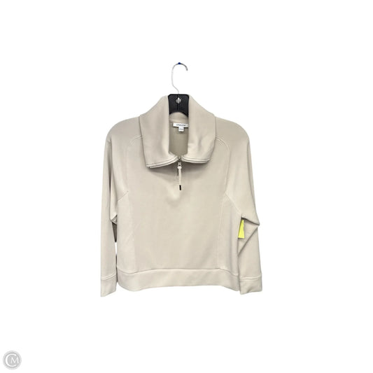 Athletic Jacket By Chicos In Beige, Size: S