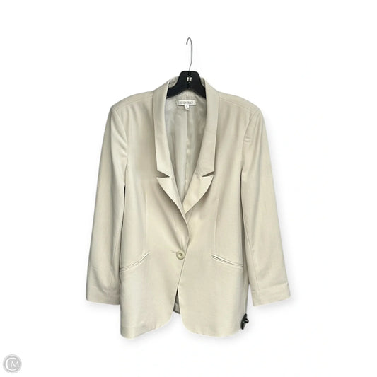 Blazer By Ellen Tracy In Tan, Size: L