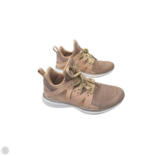 Shoes Designer By Apl In Peach, Size: 7.5