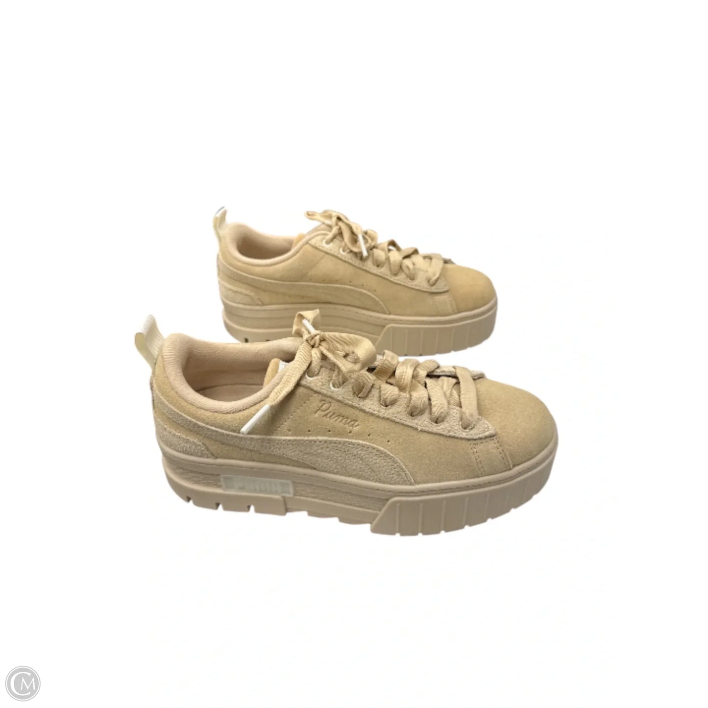 Shoes Athletic By Puma In Tan, Size: 7.5