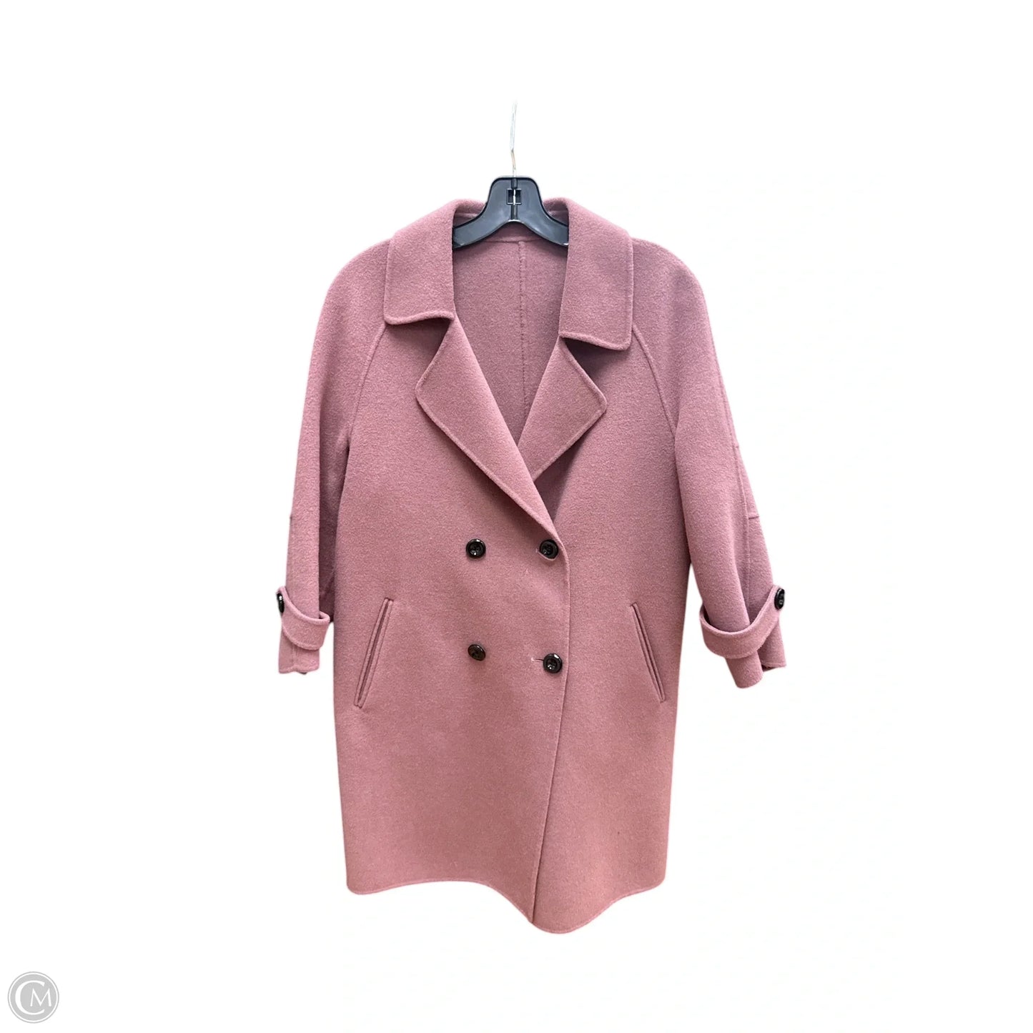 Coat Peacoat By Clothes Mentor In Purple, Size: S