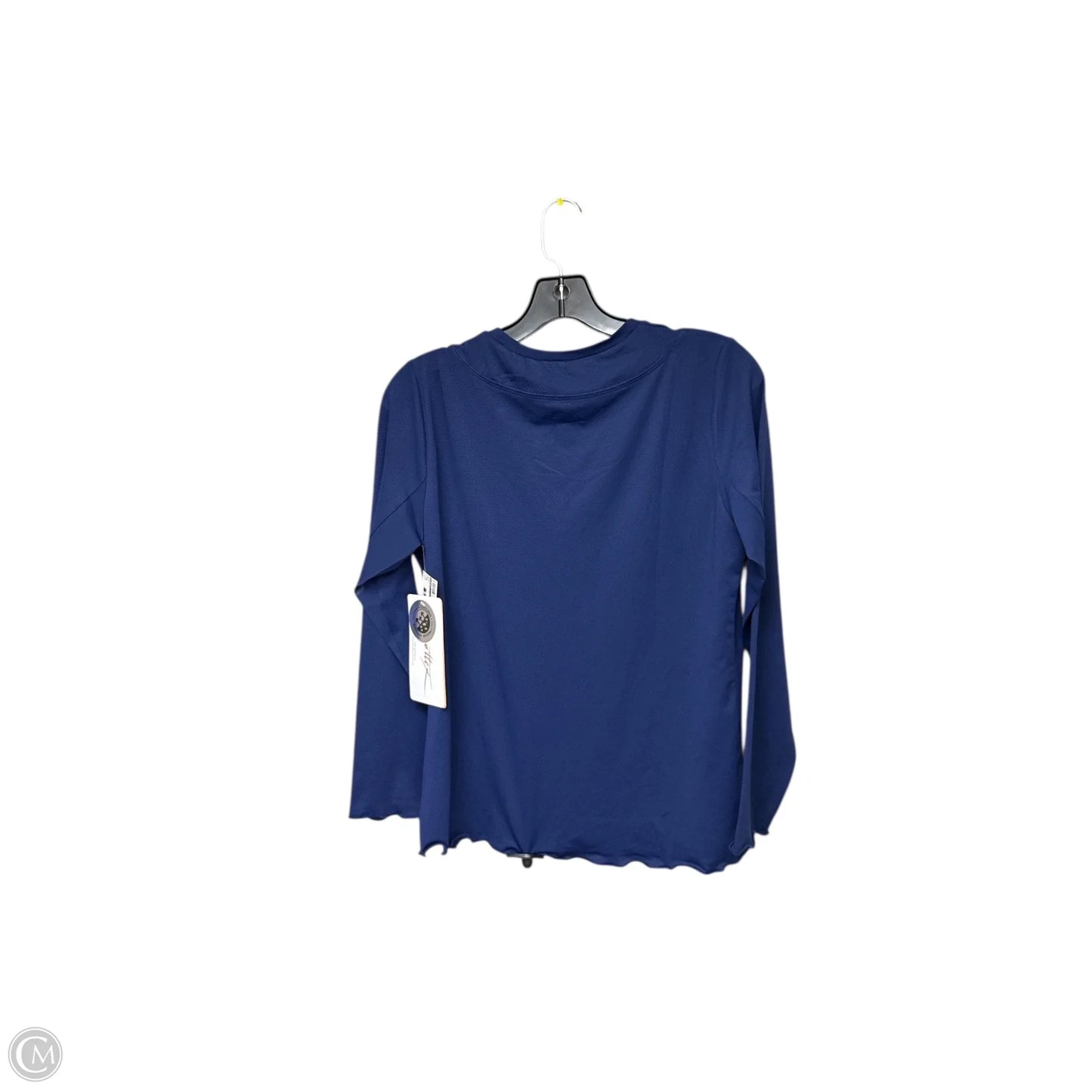 Athletic Top Long Sleeve Crewneck By Gottex In Blue, Size: M