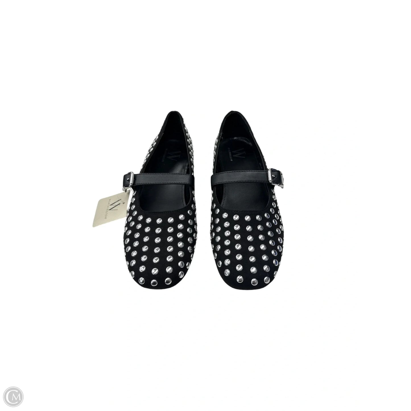 Shoes Flats By Worthington In Black & Silver, Size: 8