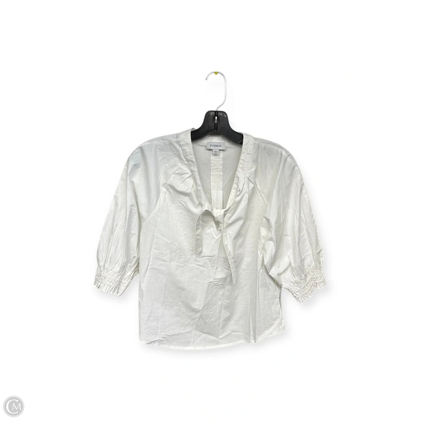 Top Short Sleeve By Evereve In White, Size: S
