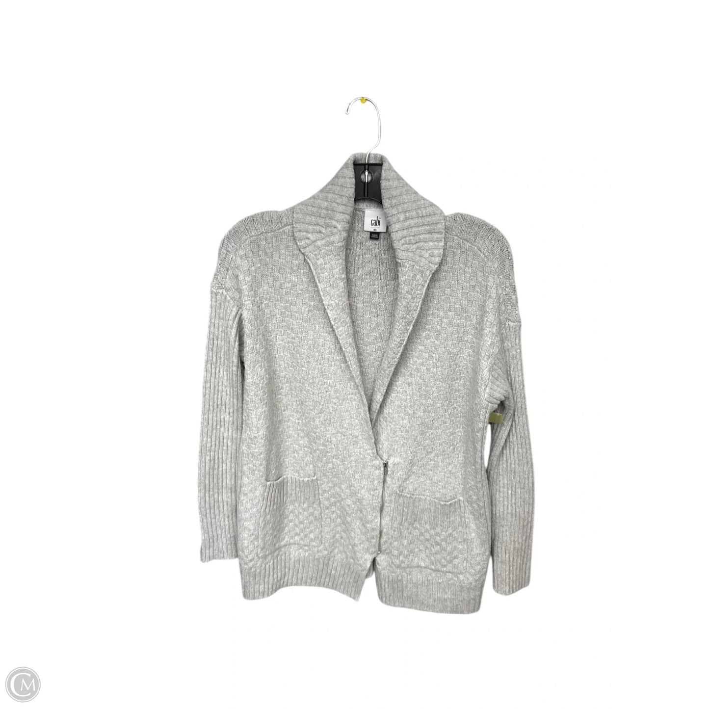 Sweater Cardigan By Cabi In Grey, Size: Xs