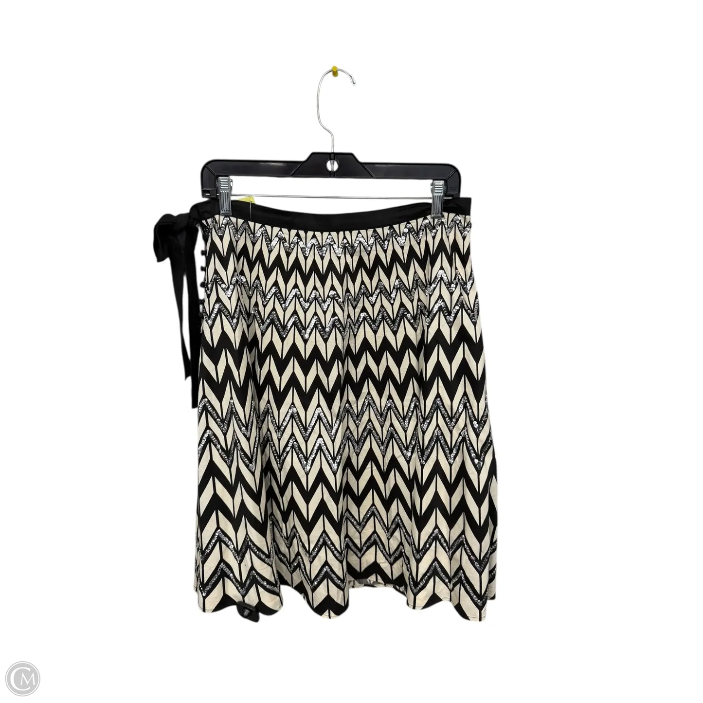 Skirt Midi By Bcbg In Black & Cream, Size: S