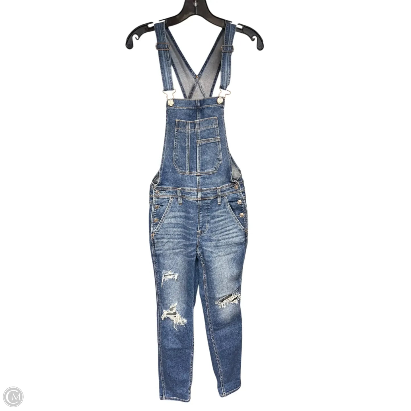 Overalls By American Eagle In Blue Denim, Size: Xs