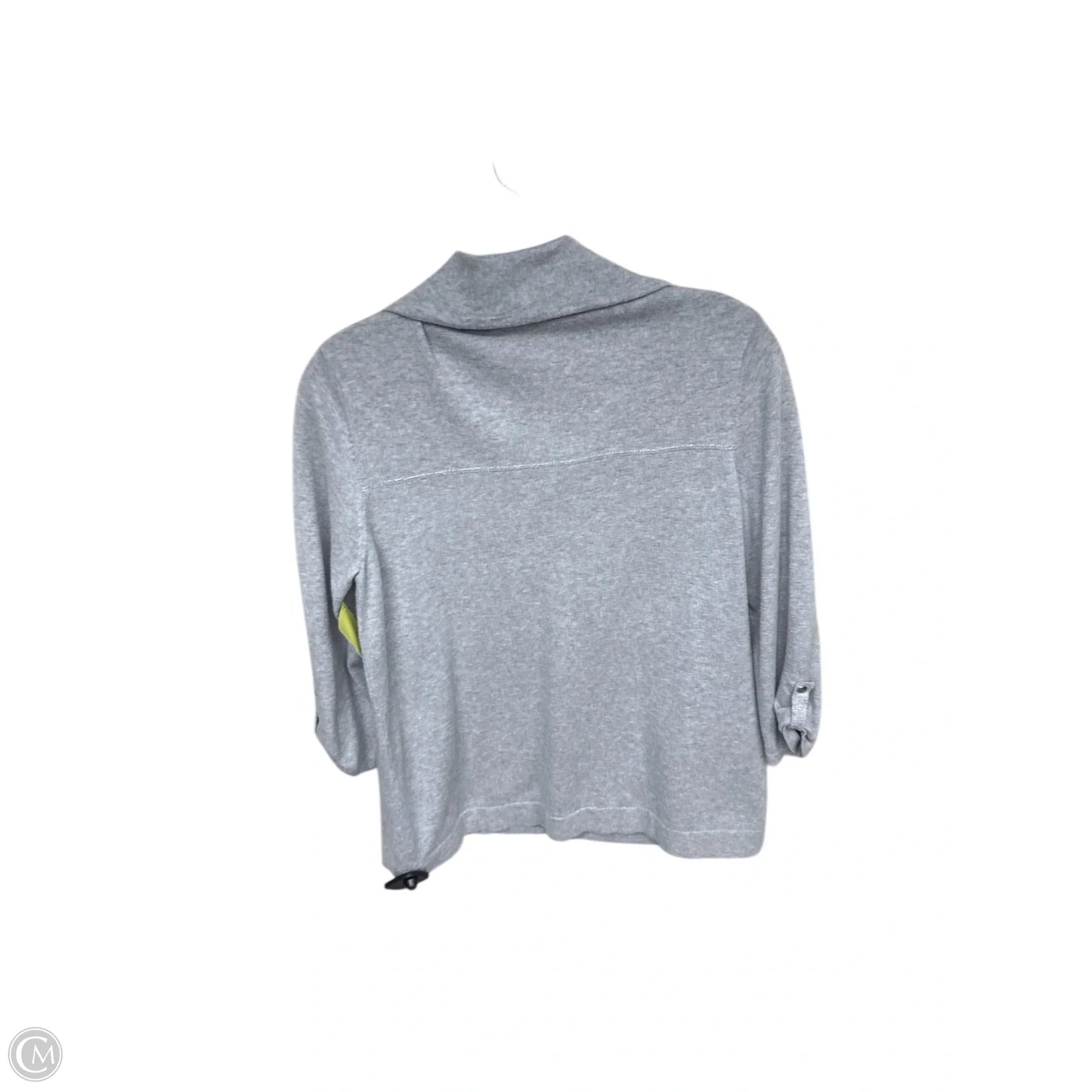 Top 3/4 Sleeve By Chicos In Grey, Size: M