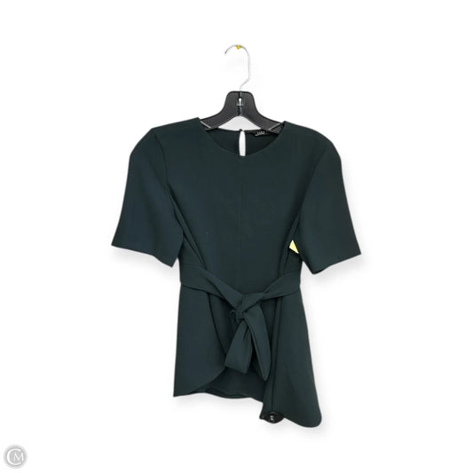 Top Short Sleeve By Zara Women In Green, Size: S